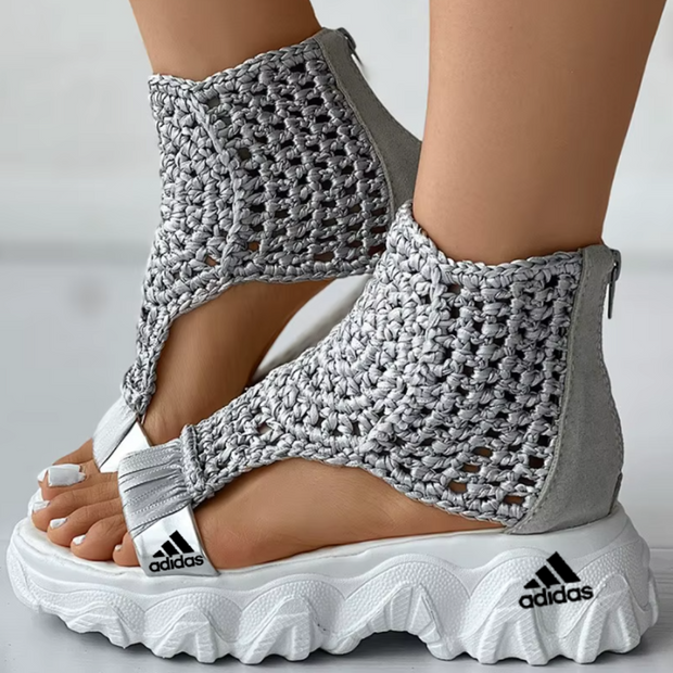 AD® Knit Wedge Sandals