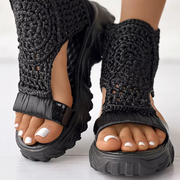 AD® Knit Wedge Sandals
