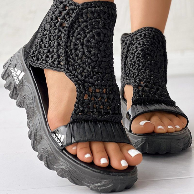 AD® Knit Wedge Sandals